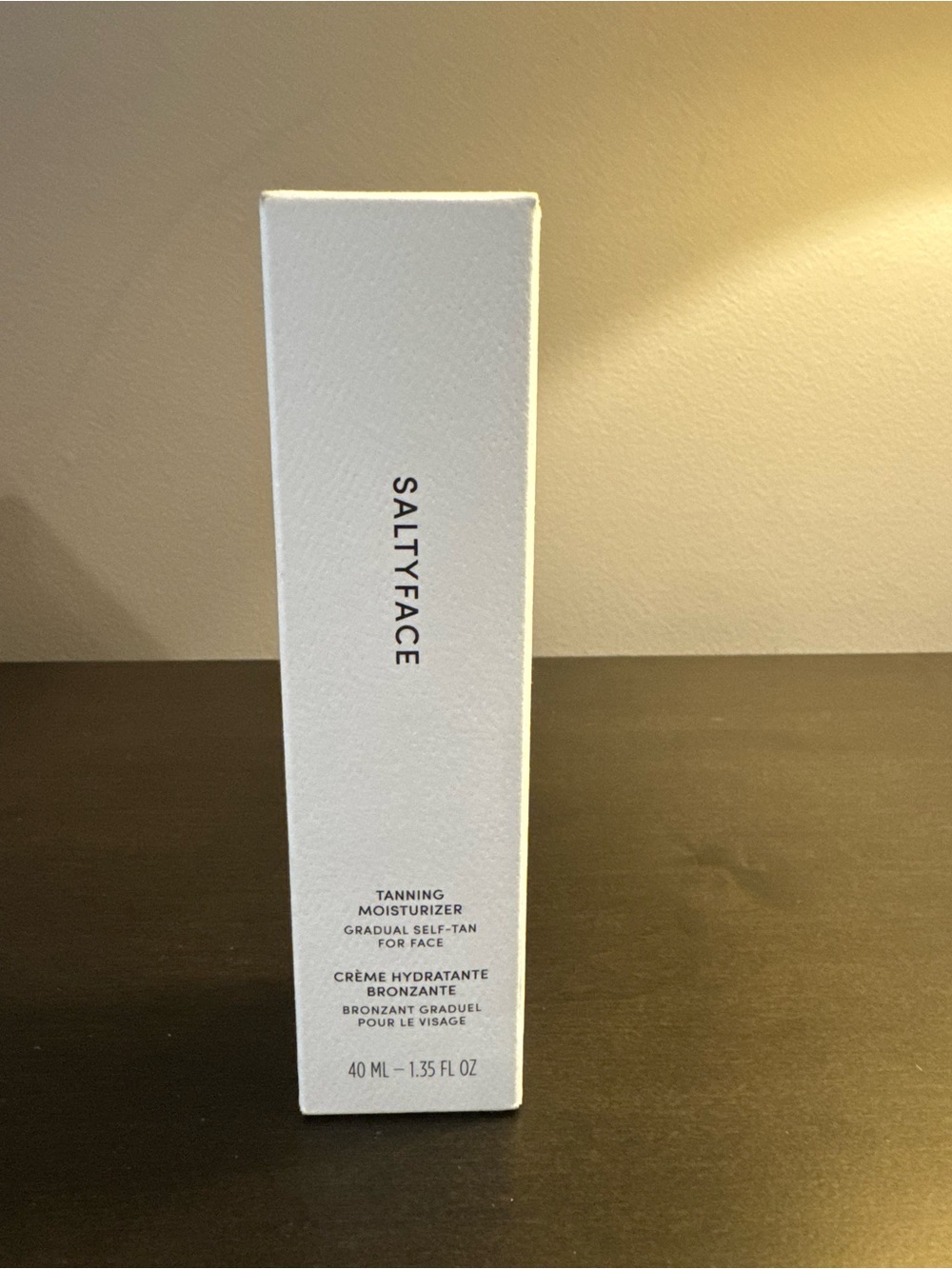 Saltyface Tanning Moisturizer Gradual Self Tan for Face 40 ml 1.35 oz Full Size